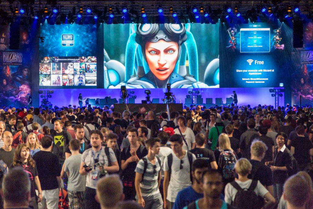 Entertainment Area at Gamescom Germany BLIZZARD, Halle 7